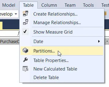 Create partitions