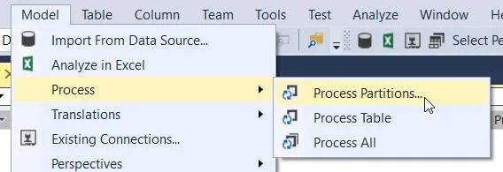 Processing partitions