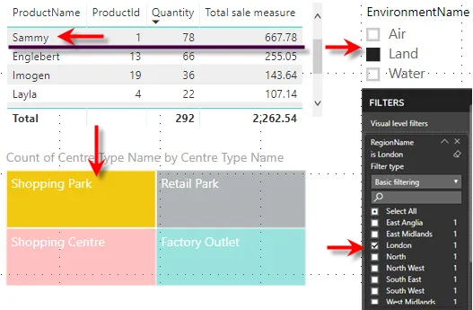 Filter context