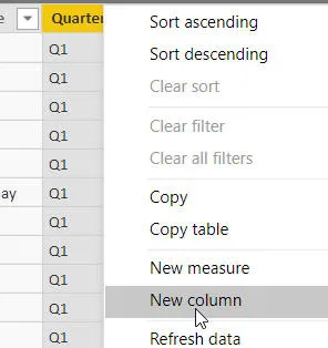 Adding calculated column