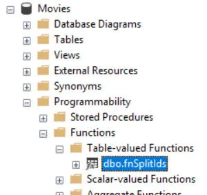 New table-valued function