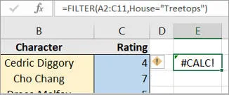 Filter returning no data