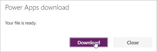 Download button