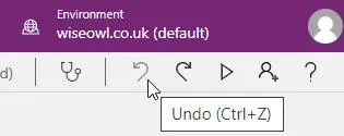 Undoing in Power Apps