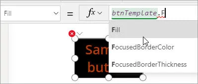 Setting fill colour