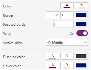 Setting colours