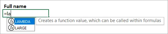 Lambda function intellisense