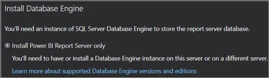 Power BI report server only