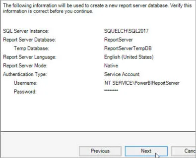 SQL Server database details