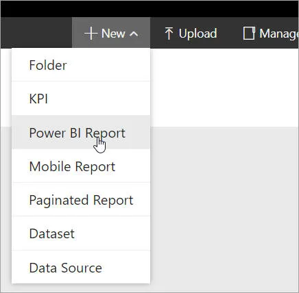 Adding a Power BI report