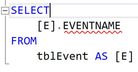 SQL Intellisense Error Weird