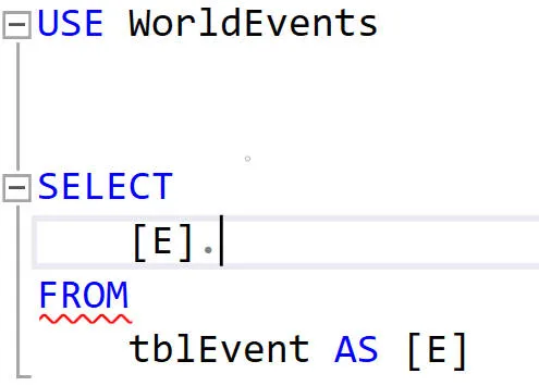 SQL Intellisense Missing