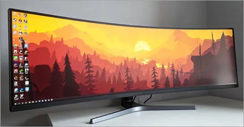 Samsung ultra-wide monitor