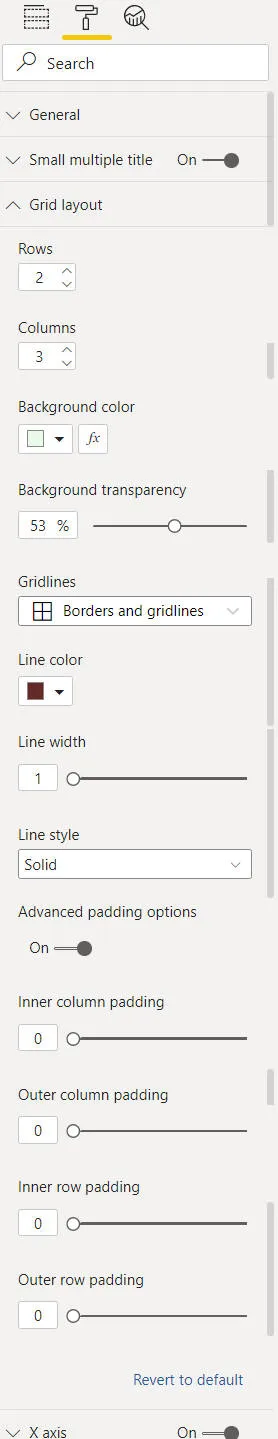 Grid layout full list