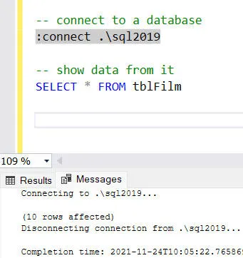 Connecting to database