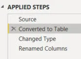 Query filter steps