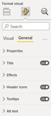 General properties