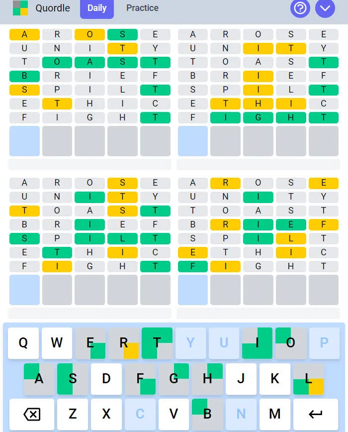 Quordle game