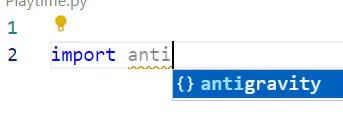 Import antigravity
