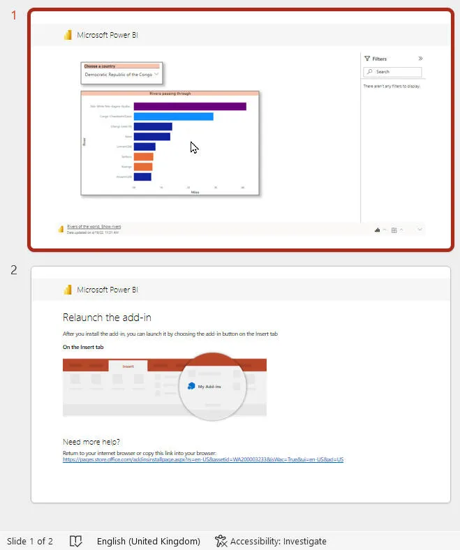 Embedded Power BI report