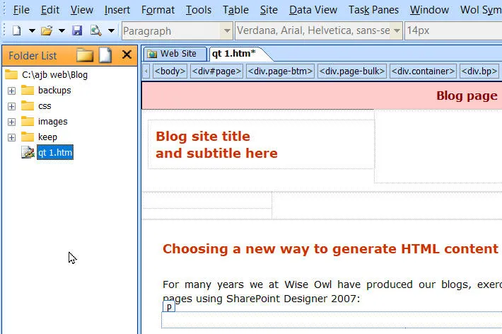 SharePoint Designer 2007