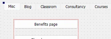 A tabbed widget