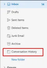 Conversation history