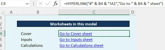 Hyperlink formula