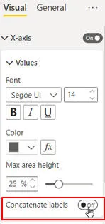 Concatenate labels option