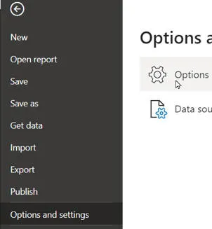 Power BI options