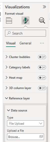 Reference layer option in Azure maps