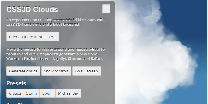 CSS clouds