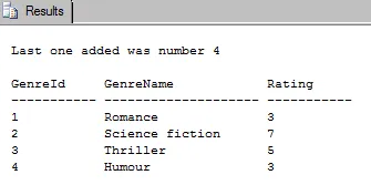 SQL exercise - Creating tables (image 3)