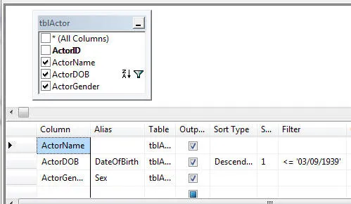 SQL Server Reporting Services 2008 R2 exercise - Tables (image 1)