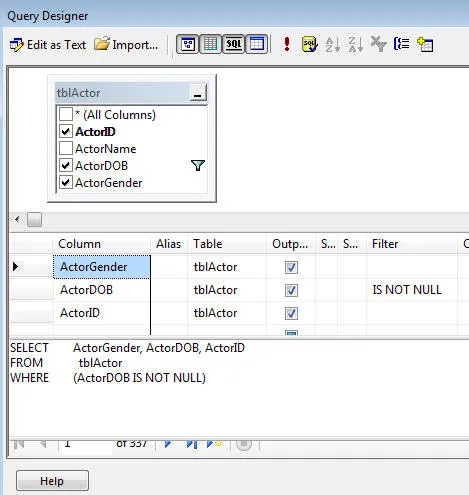 SQL Server Reporting Services 2008 R2 exercise - Matrices (image 1)