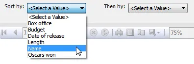 Two dropdown parameters