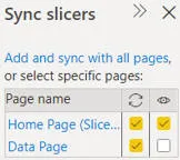 Sync slicers