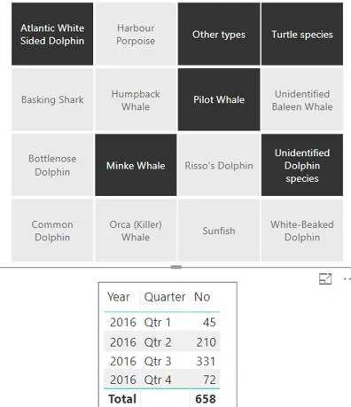 Marine sightings