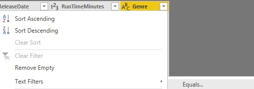 Power BI Parameters filtering