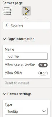 Page tooltip