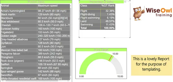 Power BI Desktop Templates