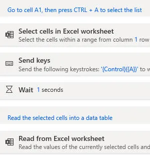 Selecting block of data