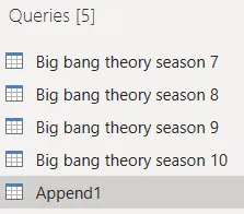 Append query combining