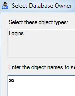 The SQL Server sa account