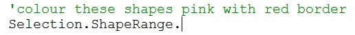 ShapeRange autocompletion - not