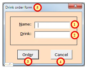 Form with names attached