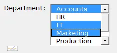 Selecting multiple items