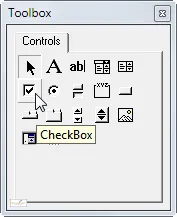 The checkbox tool