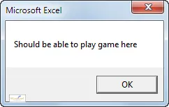 Play method message box