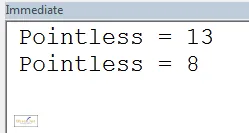 Debug output from macro